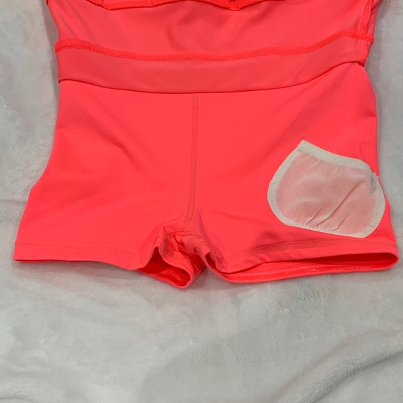 Neon Pink Uniform with Tennis Skirt and Shorts - Picture 6 of 7